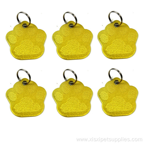 hot-selling footprint lettering pet identify custom dog tag